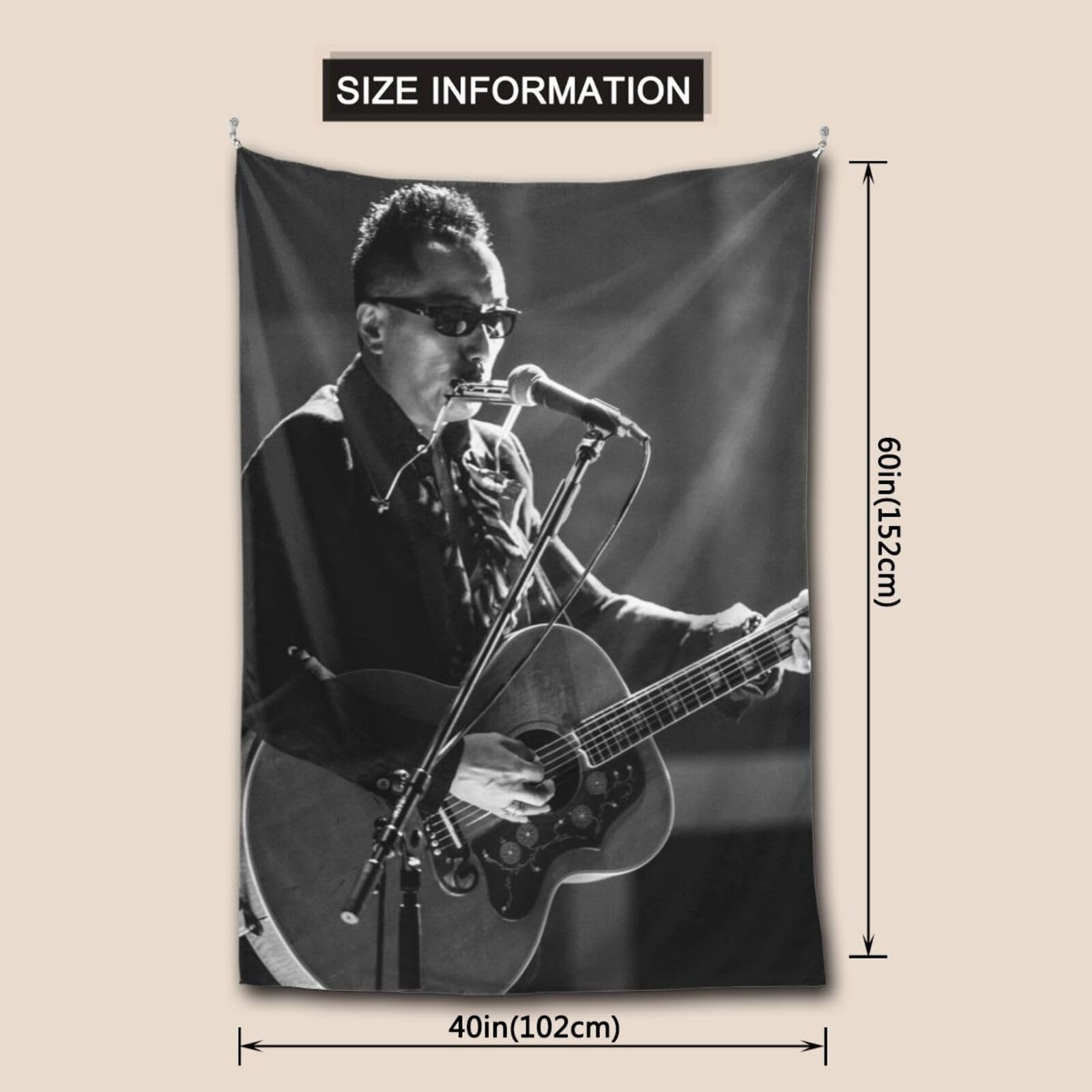 Amazon.co.jp: タペストリー 長渕剛 (6) オシャレ 3 D印刷 ウォール